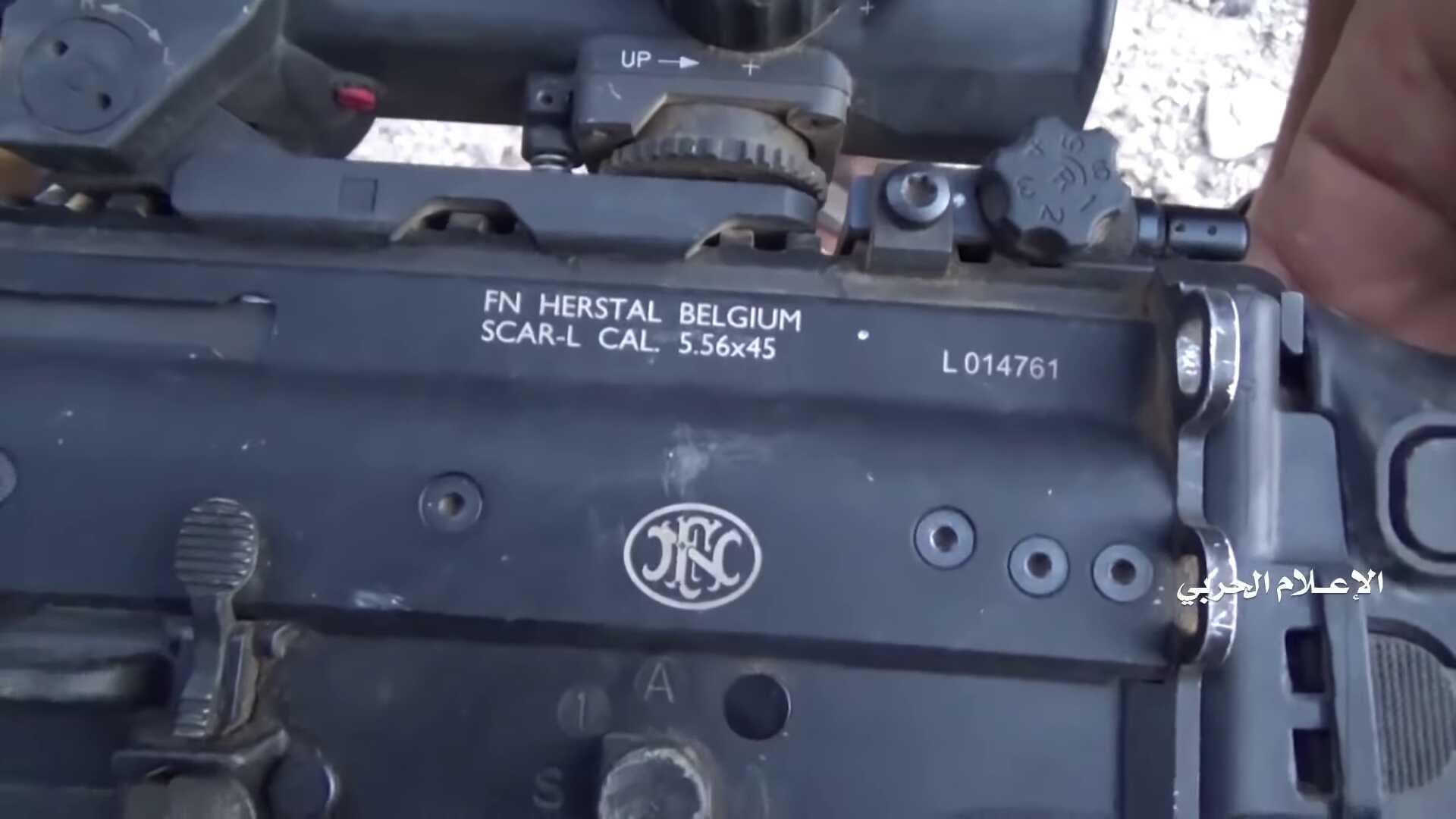 Een Belgische FN SCAR, gevonden in Jemen